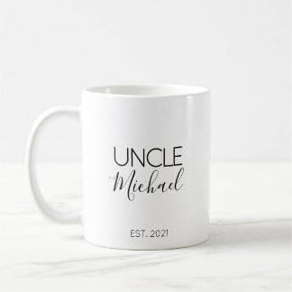 Café Presente de Anúncio de Gravidez para Tio Caneca de