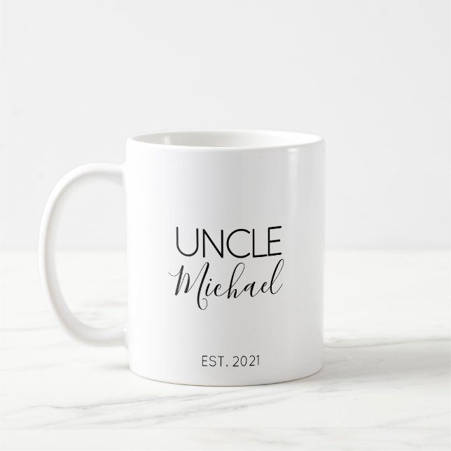 Café Presente de Anúncio de Gravidez para Tio Caneca de (Esquerda)