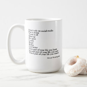 Café PRESENTE DE CANECA COM CITAÇÃO, citação de denzel