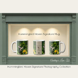 Café Presente de Caneca da Natureza Hummingbird Haven
