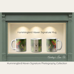 Café Presente de Caneca da Natureza Hummingbird Haven