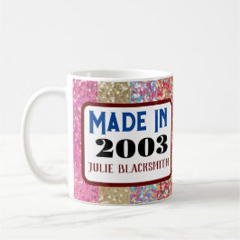 Café Presente de caneca de idade para aniversário de 21