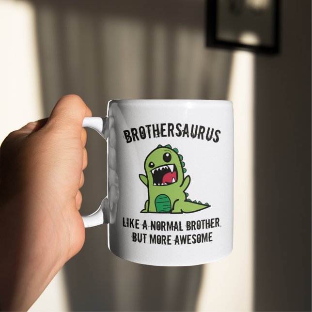 Café Presente de Irmão, Caneca de Irmão, Irmãosaurus Di (Criador carregado)