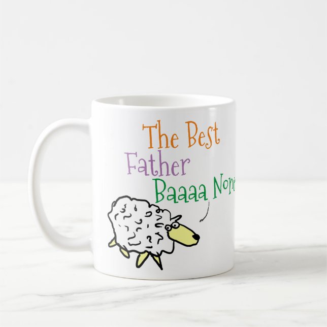 Café Presente Divertido para Papai - Melhor Caneca de C (Esquerda)