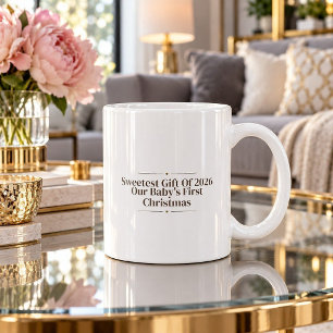 Café Presente Mais Doce De 2026 Caneca Do Primeiro Bebê
