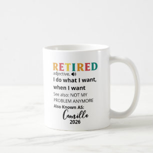 Café Presentes de Aposentadoria para Mulheres, Caneca d