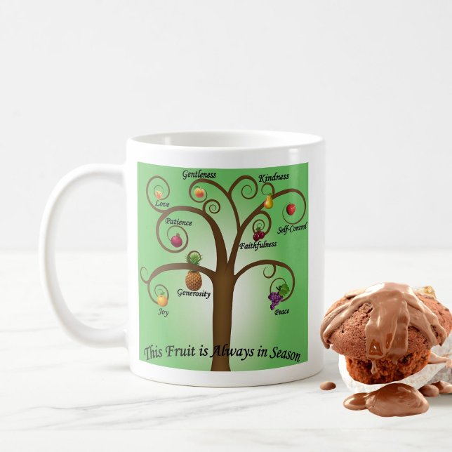 Café Presentes de Caneca dos Frutos do Espírito de Deus (Criador carregado)