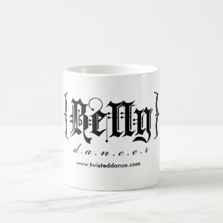 Café Preto da caneca do dançarino de barriga