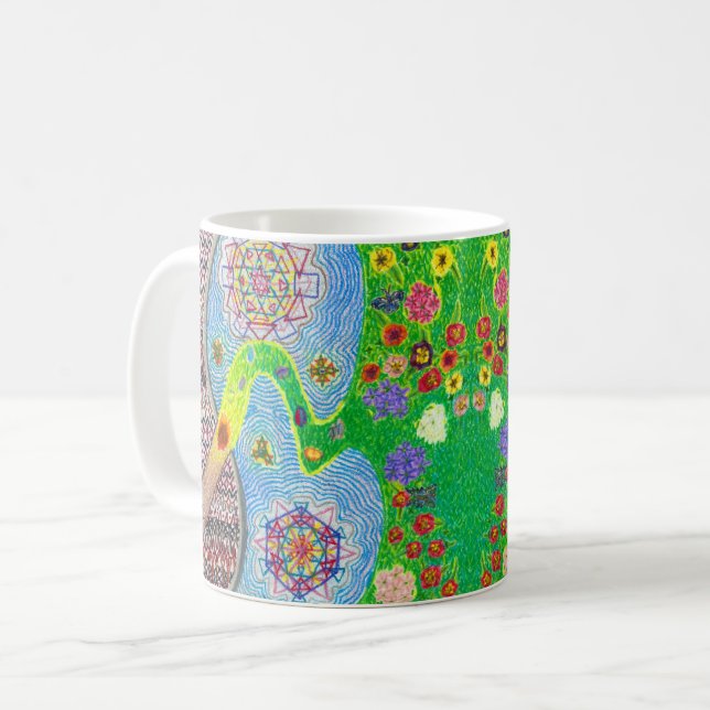 Café Primavera de Nowruz e caneca da renovação da vida (Frente Esquerda)
