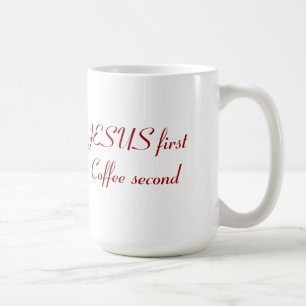 Café Primeira caneca de Jesus