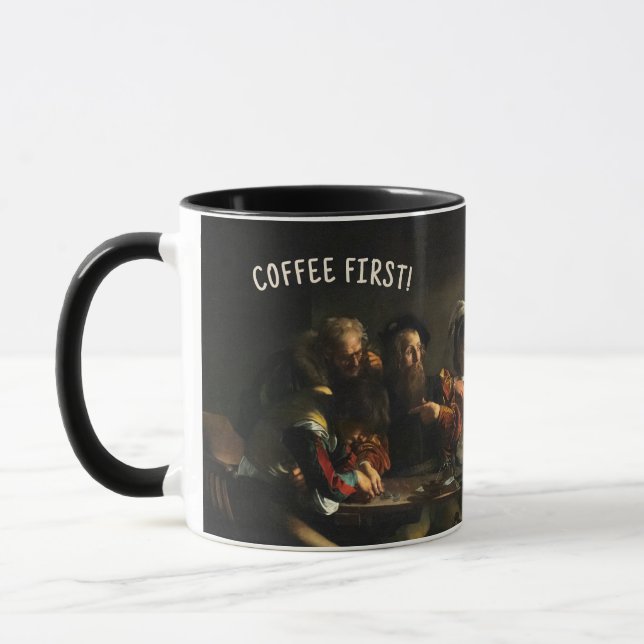 Café Primeiro! Caneca Caravaggio - Nome Personaliz (Esquerda)