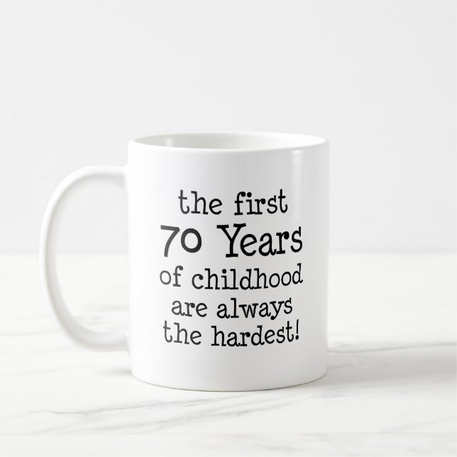 Café Primeiros 70 anos de caneca da infância (Esquerda)
