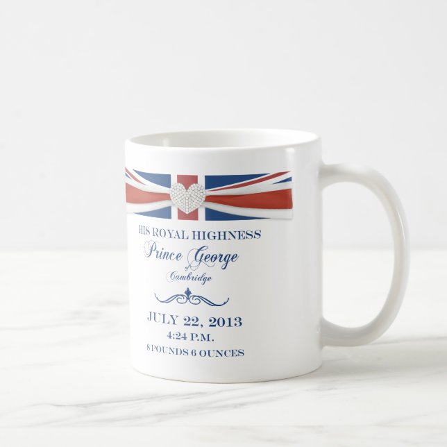 Café Príncipe real George da caneca da lembrança de (Direita)