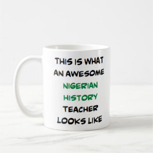 Café professor de história nigeriano, caneca incrível