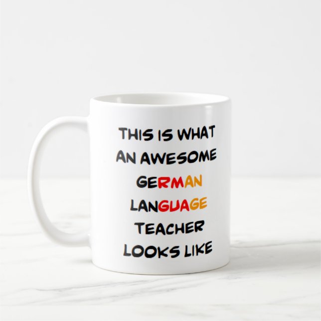 Café professor de língua alemã, caneca demais (Esquerda)