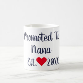Café Promovido ao marinho de Nana & à caneca vermelha
