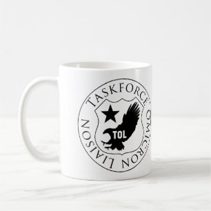 Café Protetor de TOL (2), preto na caneca branca