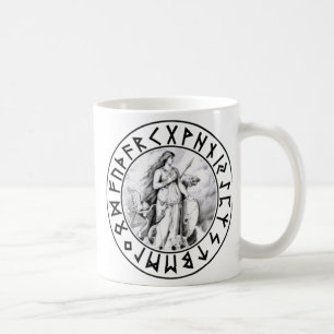 Café protetor do Rune de Freya da caneca