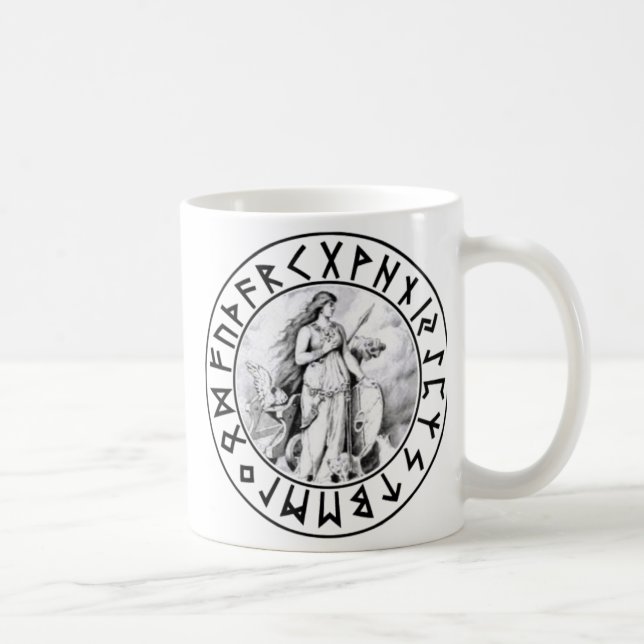 Café protetor do Rune de Freya da caneca (Direita)