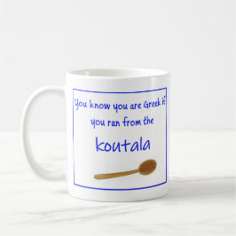 Café Provérbio Grego em Caneca de Cerâmica