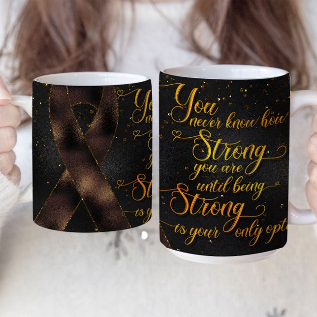 Café Pulse de Consciência Marrom Design de Caneca (Criador carregado)