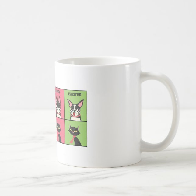 Café Puxe minha pata - branco caneca branca clássica de (Direita)