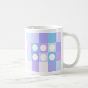 Café Quadrados e círculos - Caneca de chá inglesa