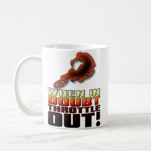 Café Quando em Dúvida Acelere ao Máximo Caneca de Motoc