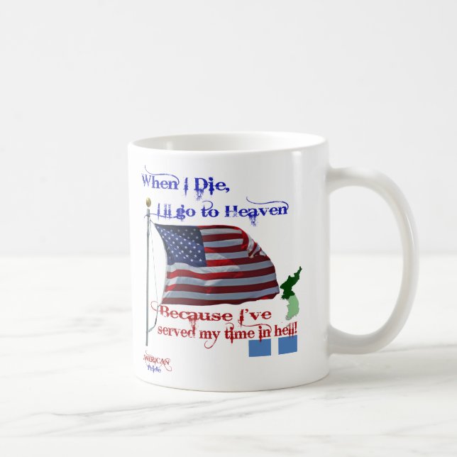 Café Quando eu morrer… Caneca do veterano de Guerra da (Direita)