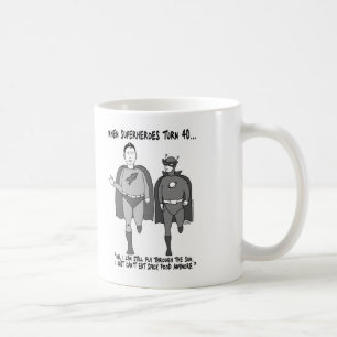 Café Quando os super-herói girarem a caneca de 40