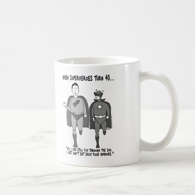 Café Quando os super-herói girarem a caneca de 40 (Direita)