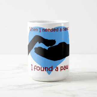 Café Quando precisava de uma Mão, encontrei uma caneca