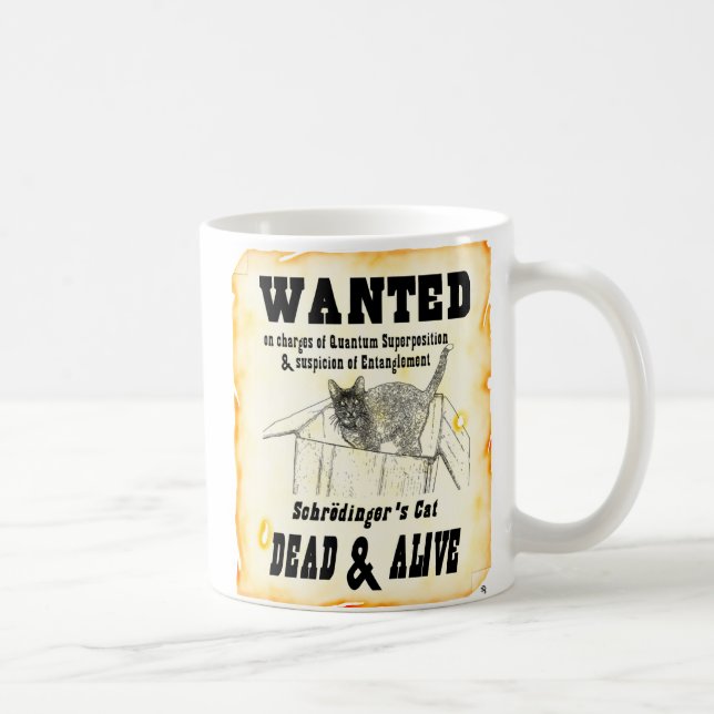 Café "QUERIDO: Caneca do gato de Schrodinger" (Direita)