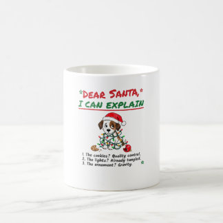 Café Querido Papai Noel Eu Posso Explicar Caneca de Nat