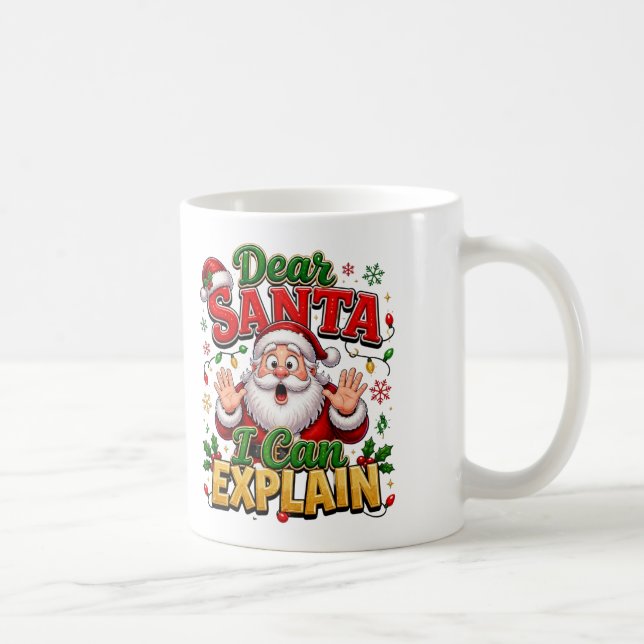 Café Querido Papai Noel Posso Explicar Caneca de Natal  (Direita)