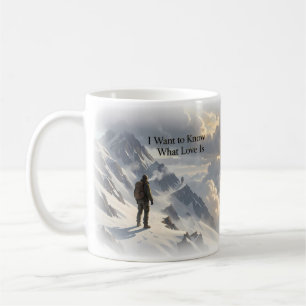 Café Quero Saber o Que é Amor Caneca de Arte Alpina