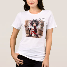 Café Quirky Lady Risk It T-Shirt