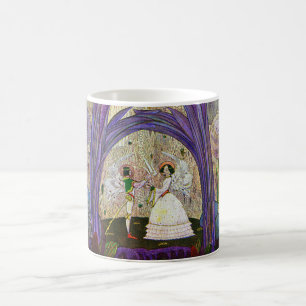 Café Rainha da caneca da arte de Thumbelina das flores