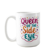 Rainha da Cara de Esquina Caneca Engraçada e Sassy
