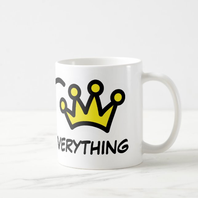 Café Rainha de tudo | Caneca engraçada para esposa (Direita)
