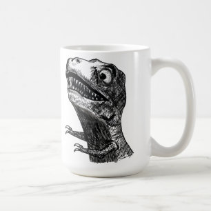 Café Raiva Meme de T-Rex - caneca