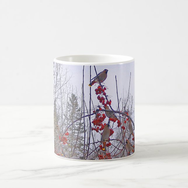 Café Rebanho da caneca dos Waxwings de cedro (Centro)