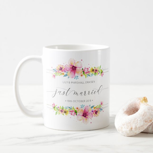 Café Recem casados bonito que Wedding a caneca de | (Com Donut)