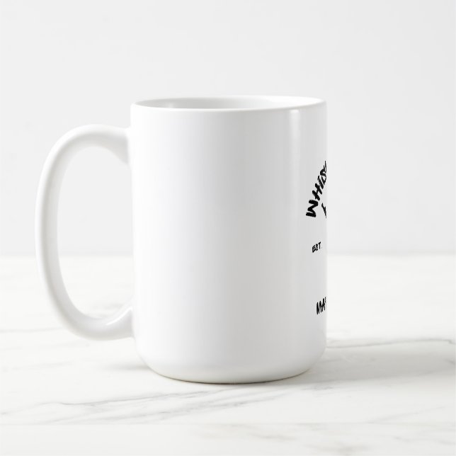Café Registro de Grafite do Whiskey Lane 15oz. Caneca (Esquerda)