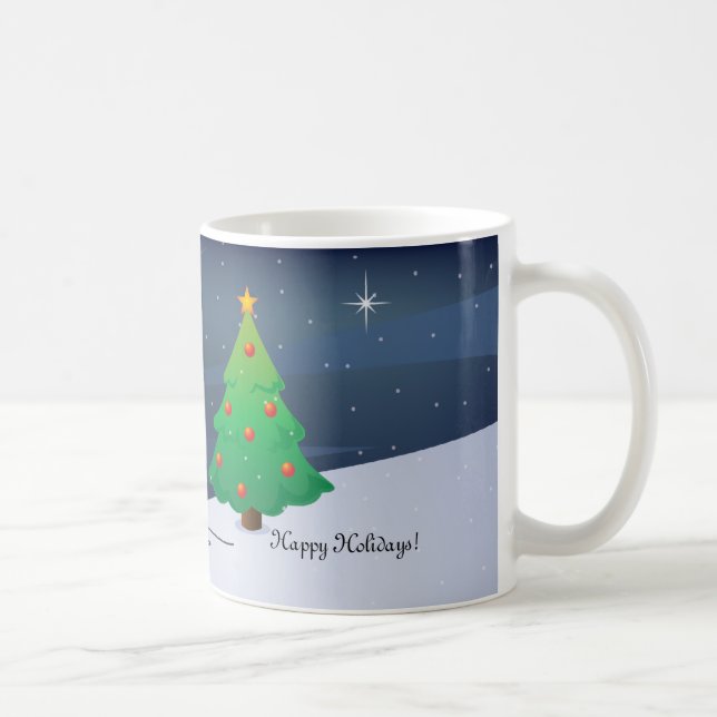 Café Rena com a caneca das luzes de Natal (Direita)