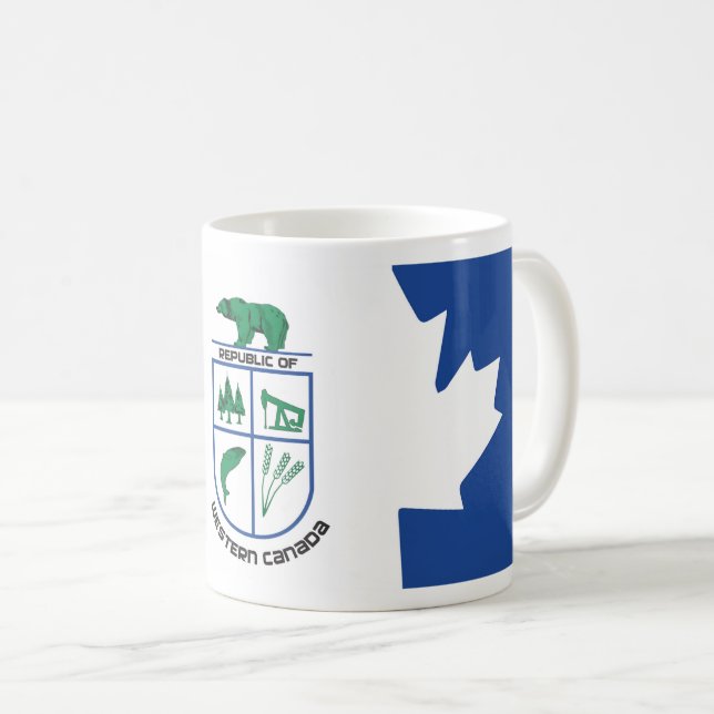 Café República da caneca ocidental de Canadá (Frente Esquerda)