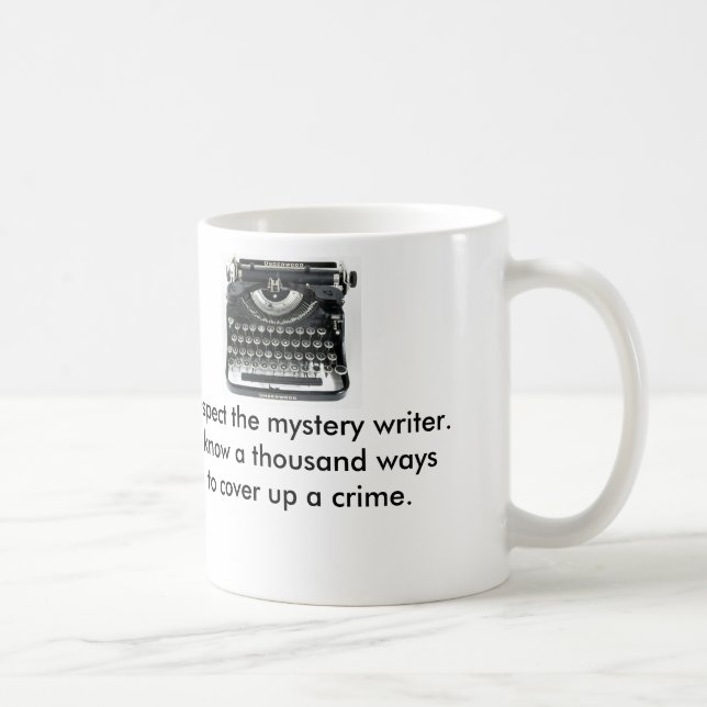 Café Respeite a caneca do escritor de mistério (Direita)