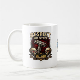 Café Respeite o Aço – Caneca para Navalha de Dupla Face