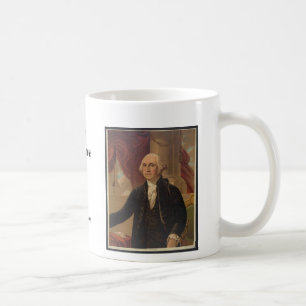 Café Retrato de George Washington & caneca das citaçõ