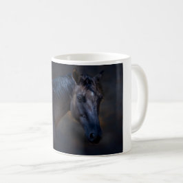 Café Retrato de uma caneca de cavalo